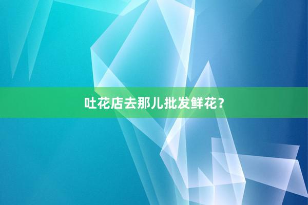 吐花店去那儿批发鲜花？